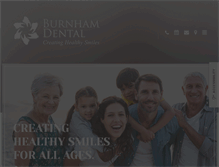 Tablet Screenshot of burnhamdental.ca